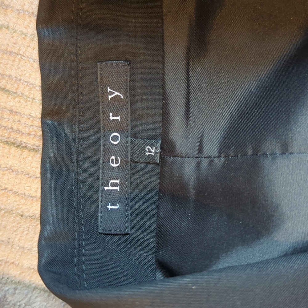 Theory Black Wool Blazer Jacket FLAW - Picture 3 of 11